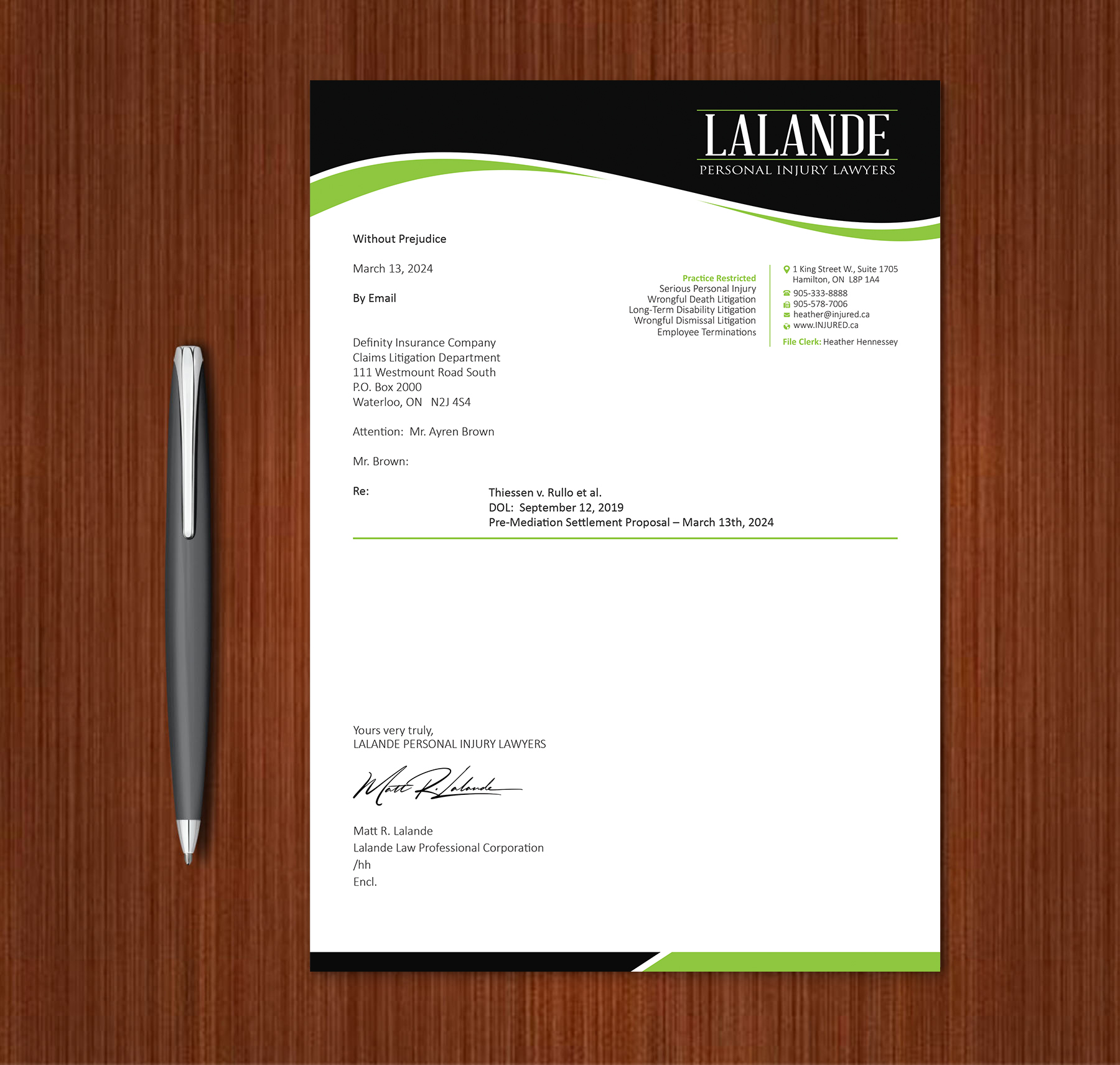 Stationery Design by Expert Bappy for Injured.ca  | Design #32590651