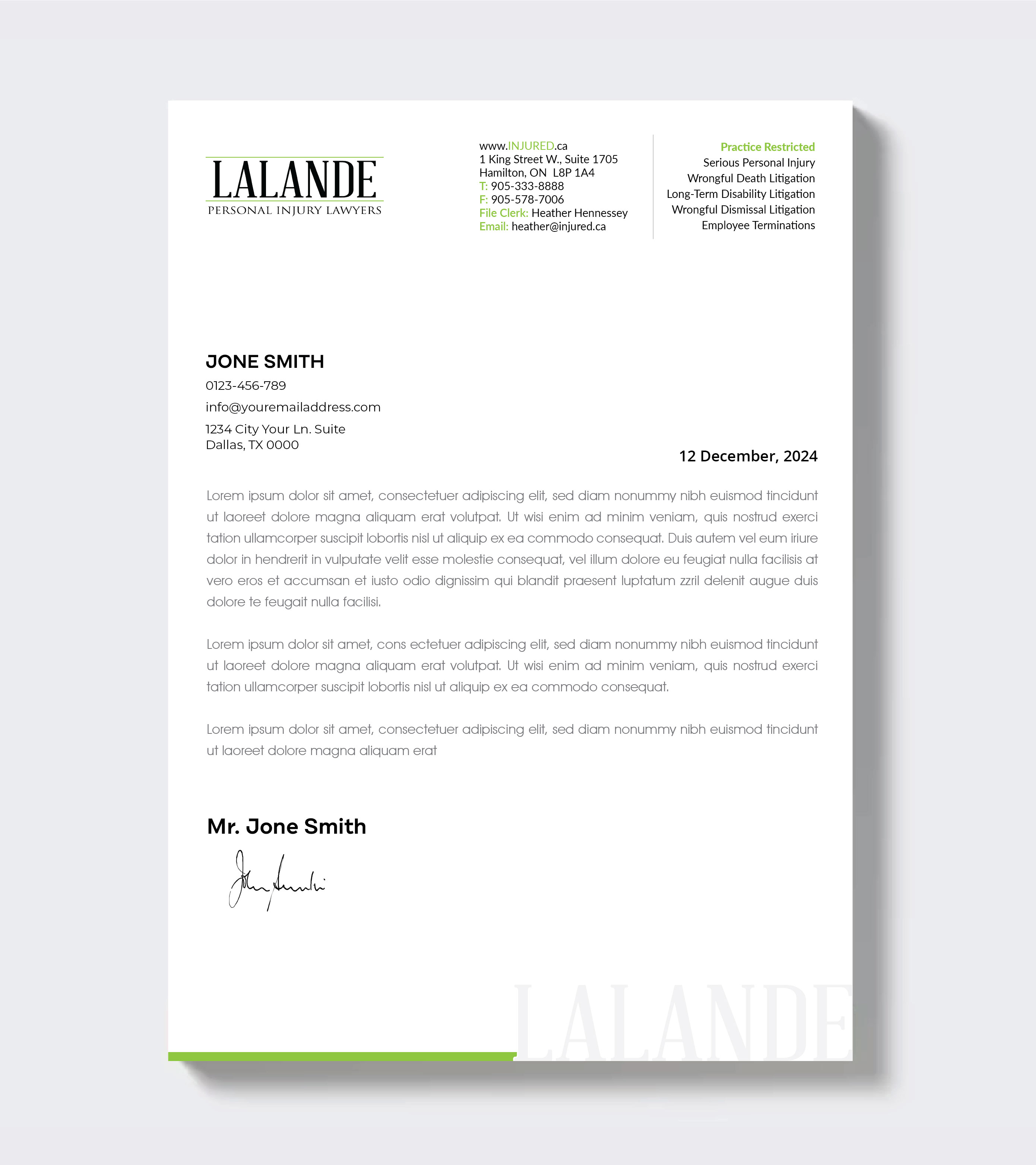 Stationery Design by artbitin for Injured.ca  | Design #32688100