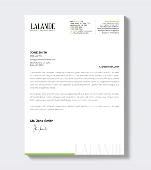 Stationery Design by artbitin for Injured.ca  | Design: #32688100