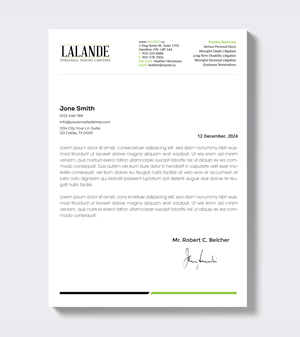 Stationery Design by artbitin for Injured.ca  | Design: #32688101