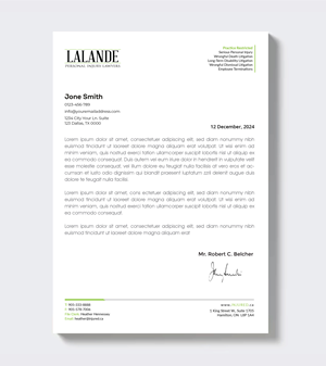 Stationery Design by artbitin for Injured.ca  | Design: #32688103