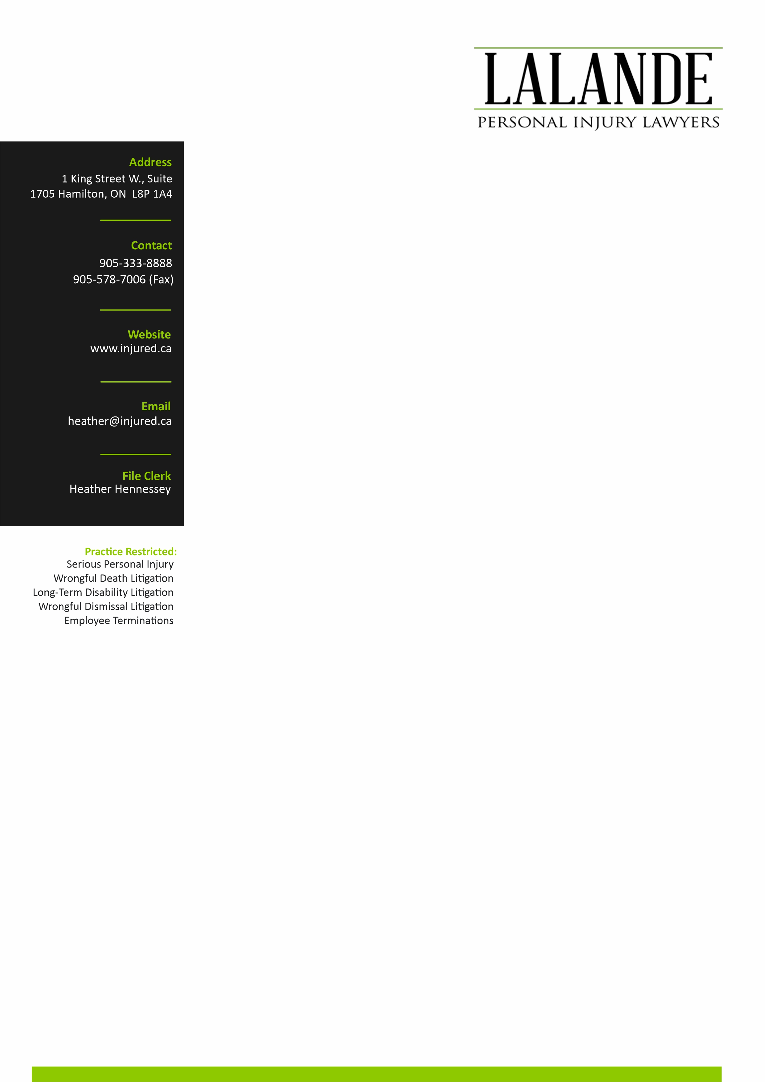 Stationery Design by Grip19 for Injured.ca  | Design #32618560