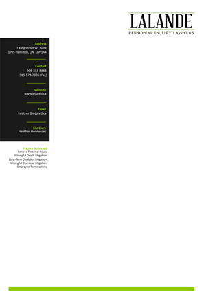 Stationery Design by Grip19 for Injured.ca  | Design: #32618560