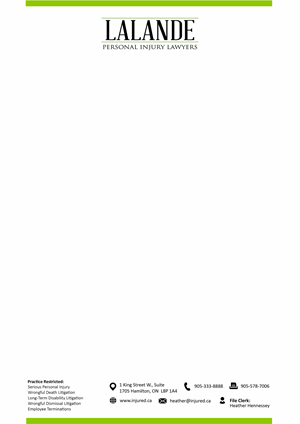 Stationery Design by Grip19 for Injured.ca  | Design: #32618561