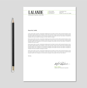 Stationery Design by LAXMI DESIGNHUB for Injured.ca  | Design: #32578767