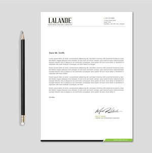 Stationery Design by LAXMI DESIGNHUB for Injured.ca  | Design: #32578823