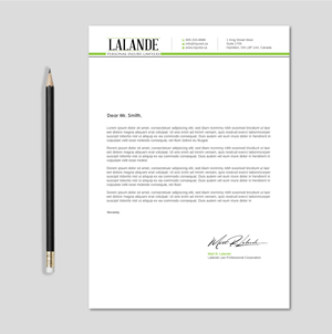Stationery Design by LAXMI DESIGNHUB for Injured.ca  | Design: #32578824