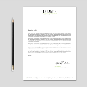 Stationery Design by LAXMI DESIGNHUB for Injured.ca  | Design: #32578828