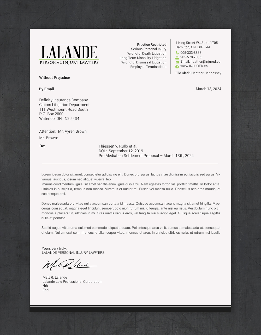 Diseño de Papelería por chandrayaan.creative para Injured.ca  | Diseño #32560608