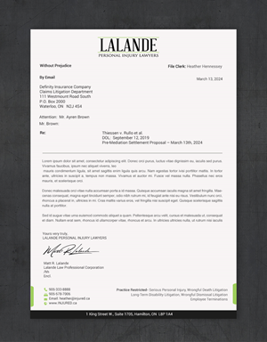 Stationery Design by chandrayaan.creative for Injured.ca  | Design: #32560611