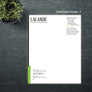 Stationery Design by Magic of Art for Injured.ca  | Design: #32690764