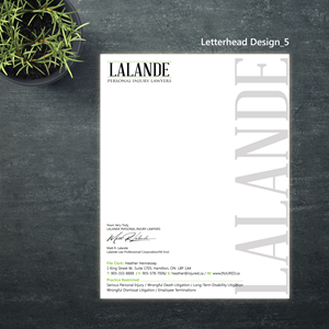 Stationery Design by Magic of Art for Injured.ca  | Design: #32690766