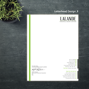 Stationery Design by Magic of Art for Injured.ca  | Design #32700893