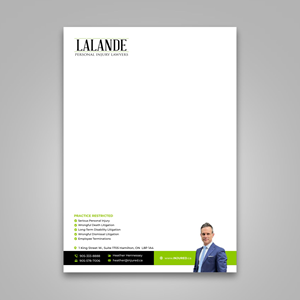 Stationery Design by Dzhafir for Injured.ca  | Design: #32560472