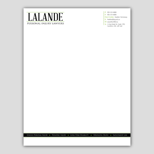 Stationery Design by Bidita Saha for Injured.ca  | Design: #32709534