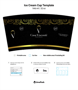 Cup and Mug Design by SAI DESIGNS for DULCE Y FRÍO, SAPI de CV.   RFC.   DFR1404152F2 | Design: #32652083