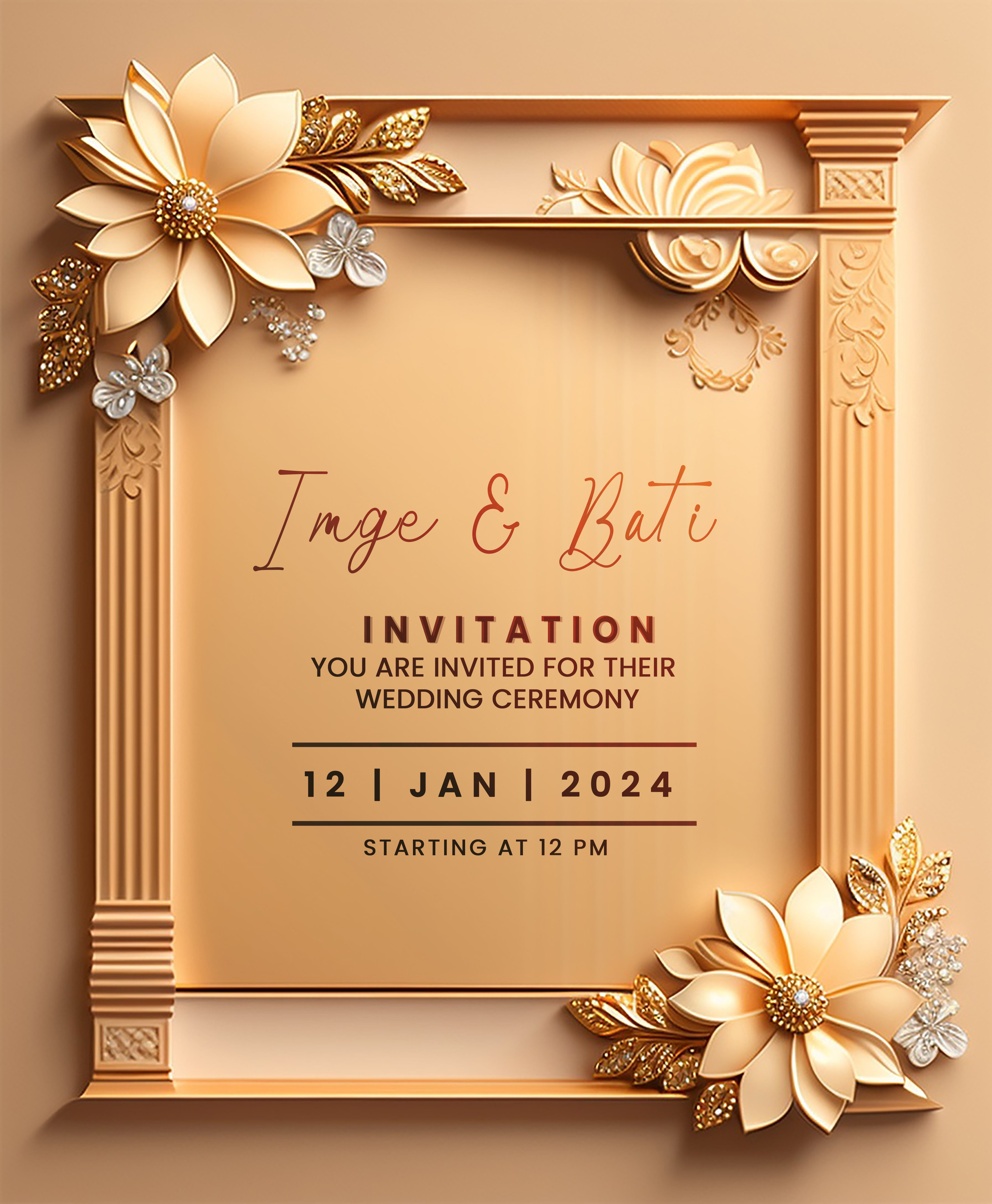 Invitation Design by Gulsher for this project | Design #32557608