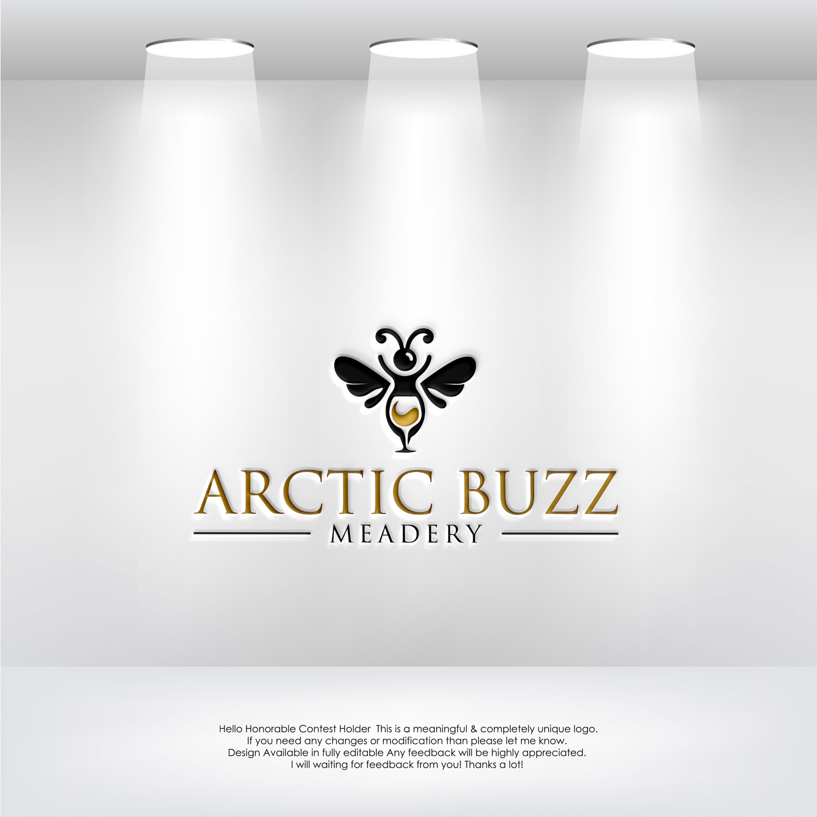 Logo Design by LogoEon for Arctic Buzz Meadery | Design #32572143