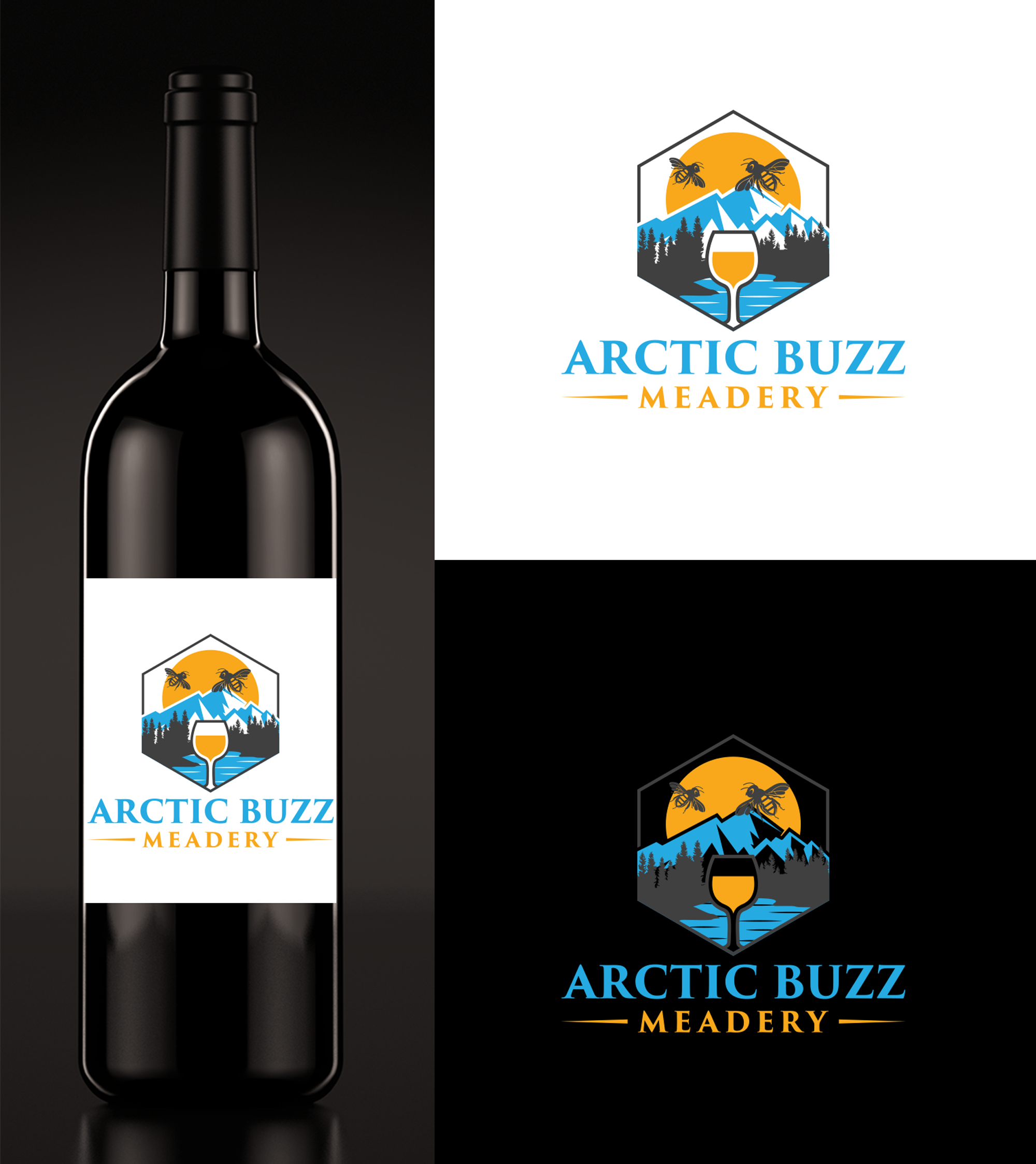 Logo-Design von RA-bica für Arctic Buzz Meadery | Design #32596643