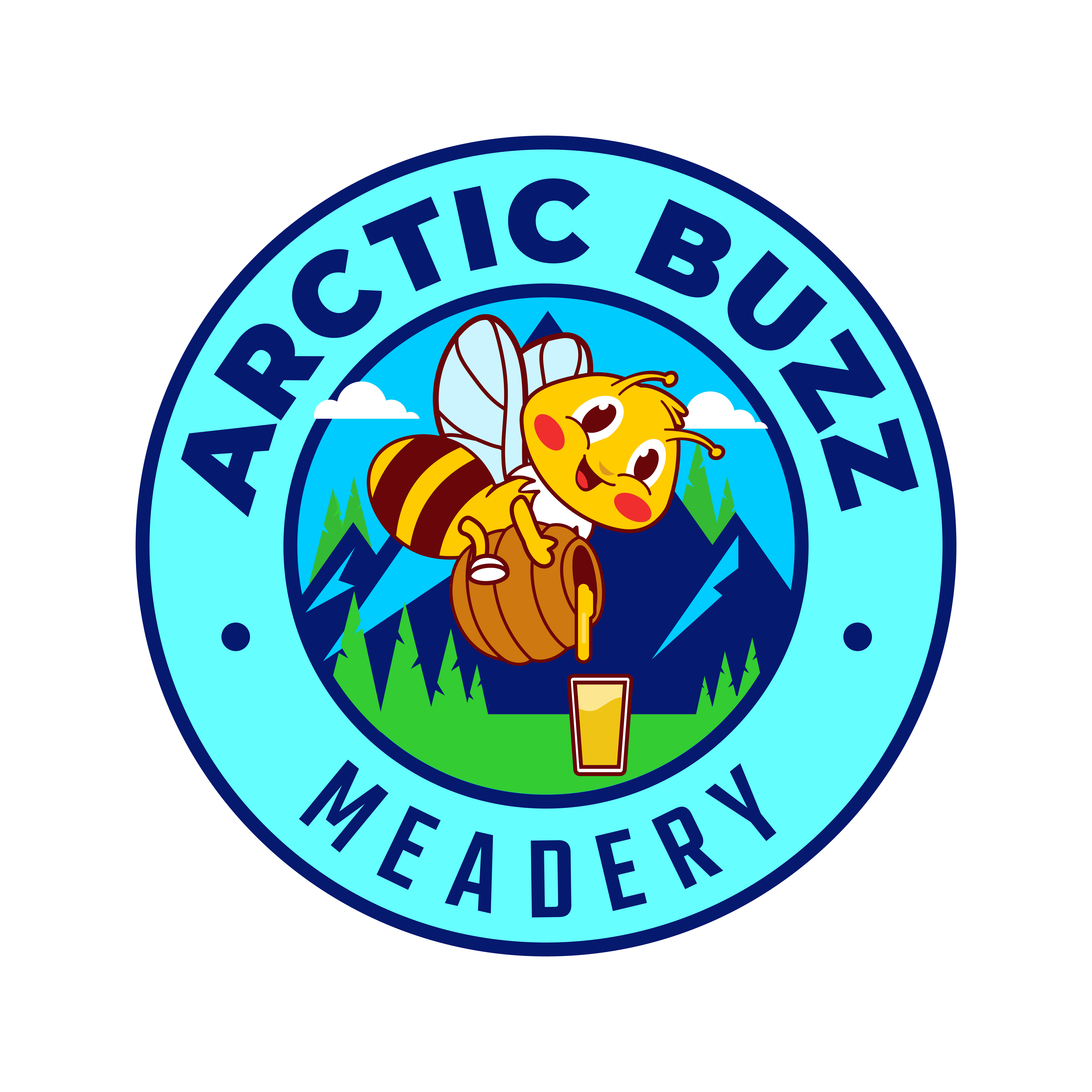 Logo Design by Kiwirky for Arctic Buzz Meadery | Design #32617036