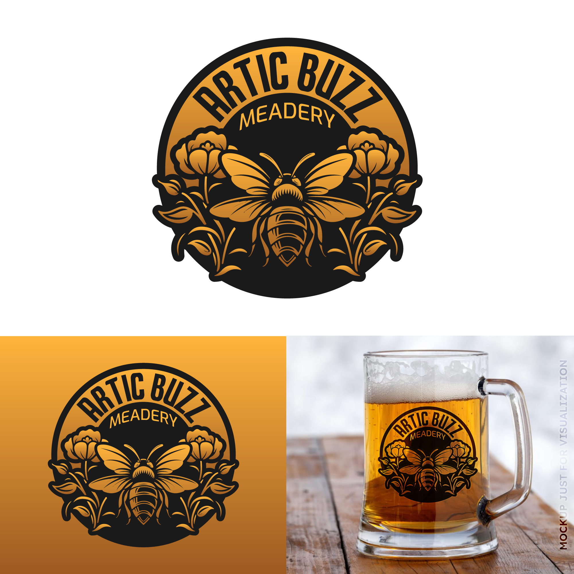 Logo Design by Di3goAngelo for Arctic Buzz Meadery | Design #32577133