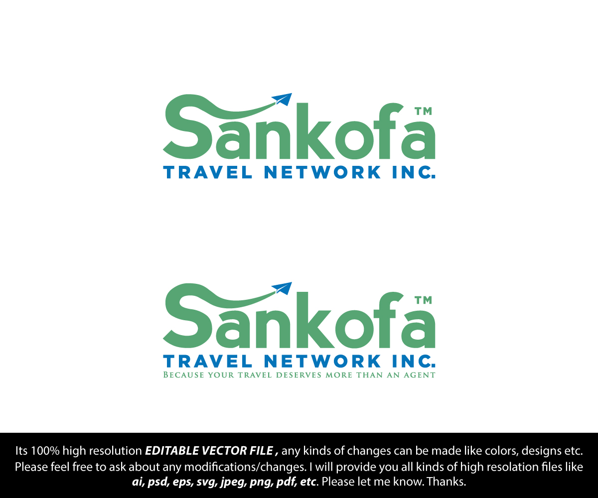 Logo Design by FireflyArt for Sankofa Travel Network, Inc. | Design #32569343