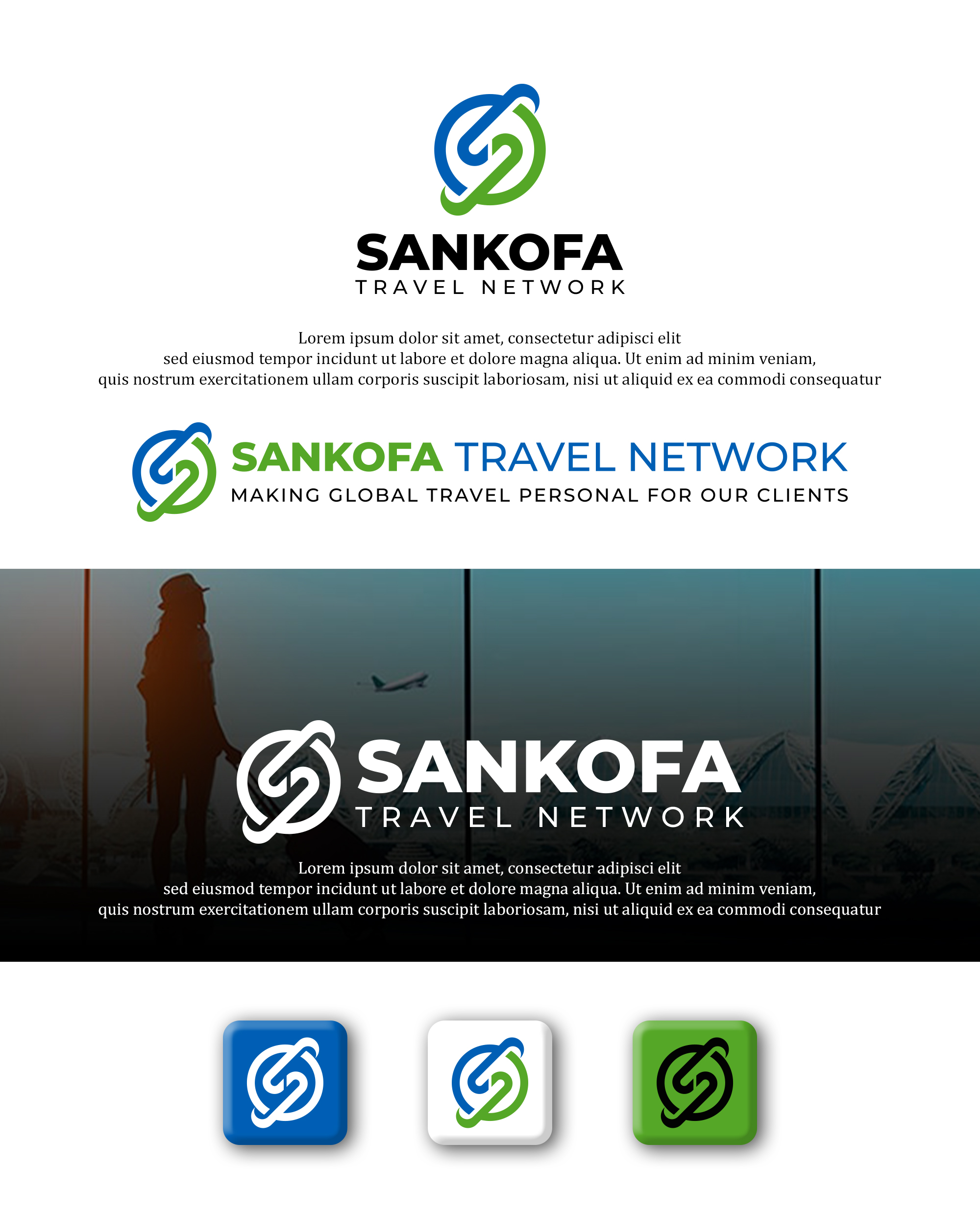 Logo Design by dk_Grafika for Sankofa Travel Network, Inc. | Design #32567184
