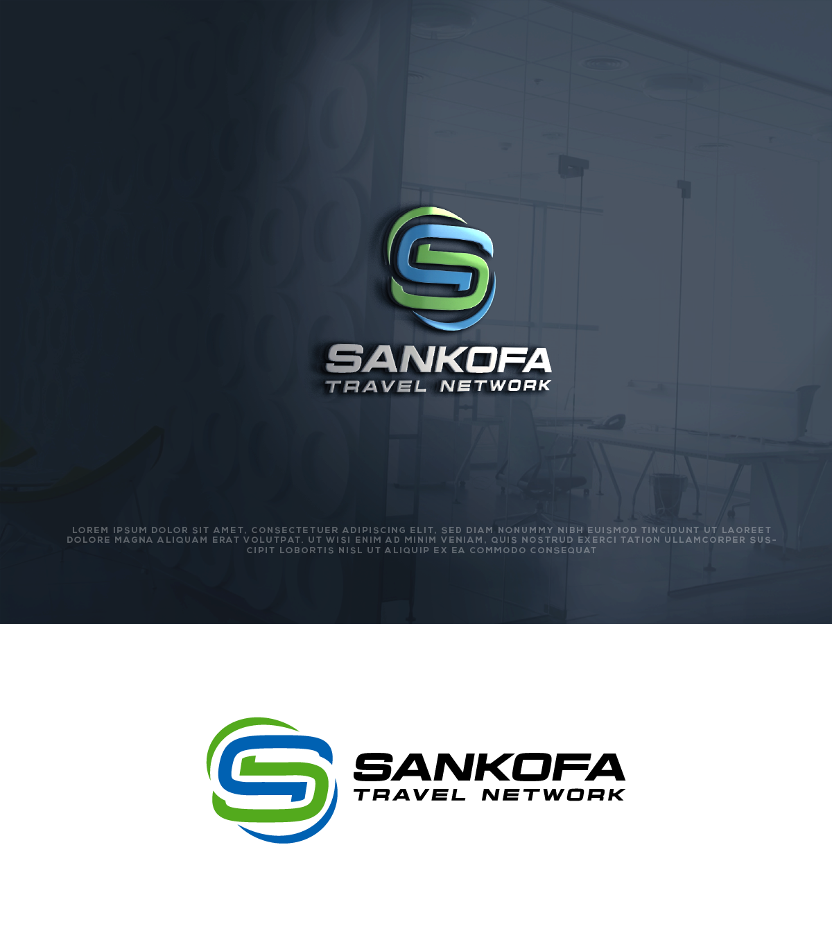 Logo Design by AlphabetZero.co.uk for Sankofa Travel Network, Inc. | Design #32590761