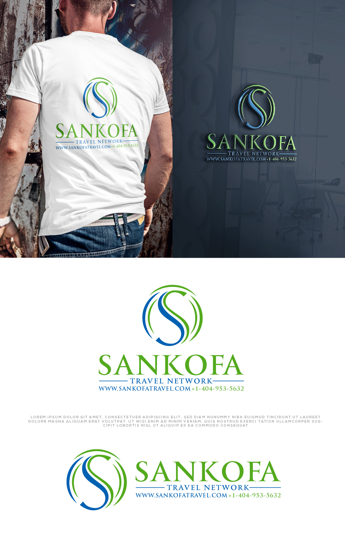 Diseño de Logo por AlphabetZero.com para Sankofa Travel Network, Inc. | Diseño #32680531