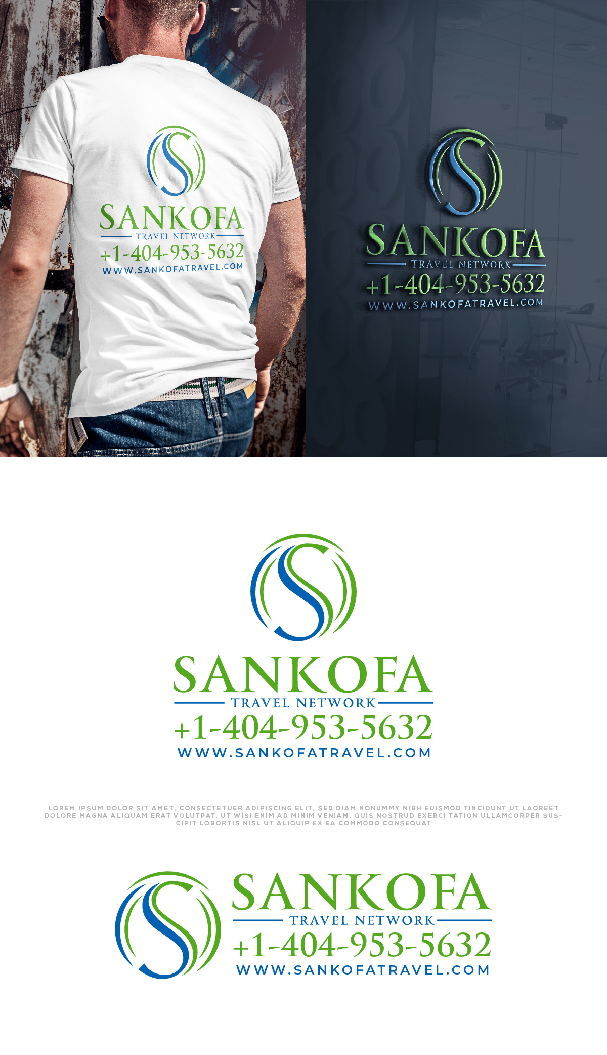 Logo Design by AlphabetZero.co.uk for Sankofa Travel Network, Inc. | Design #32680532