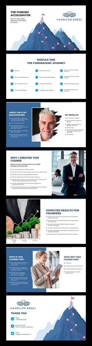 PowerPoint Design by pb for Hands On Angel LLC | Design: #32573378