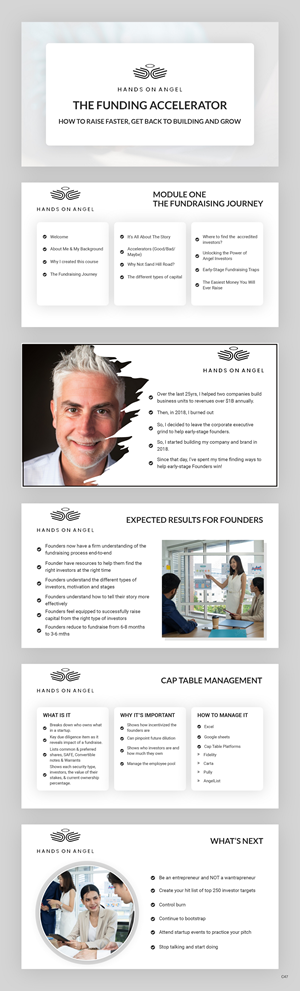 PowerPoint Design by pb for Hands On Angel LLC | Design: #32573379