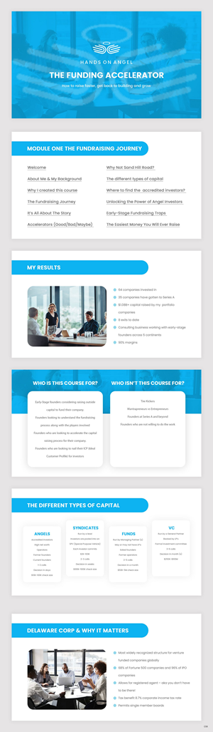 PowerPoint Design by pb for Hands On Angel LLC | Design: #32573385