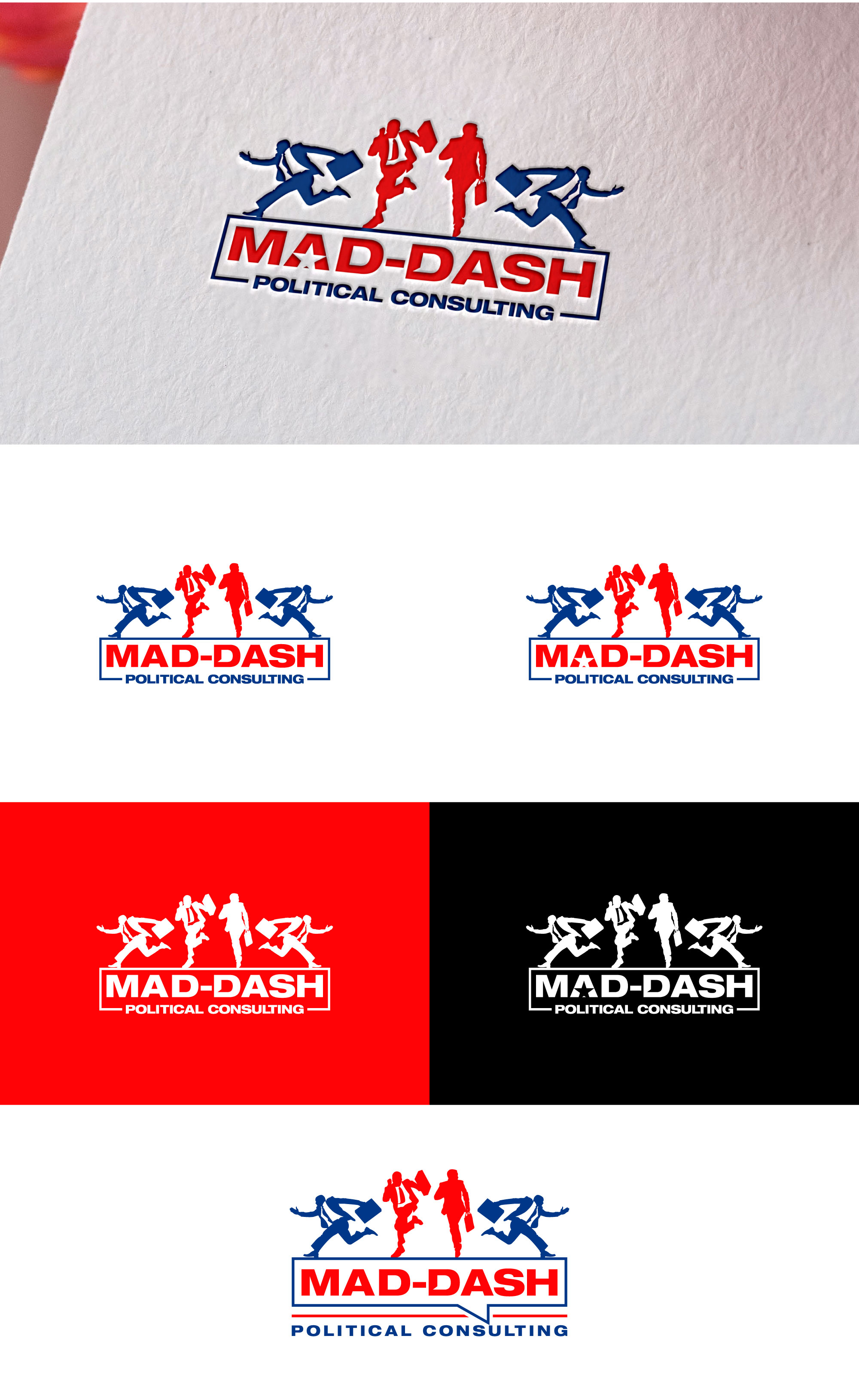 Logo Design by Ellene for Mad-Dash Political Consulting | Design #32574095