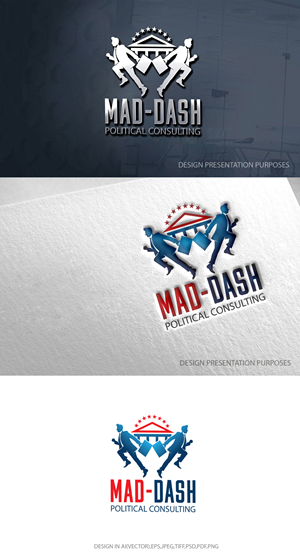 Logo Design by zebronicgraphic for Mad-Dash Political Consulting | Design: #32572244
