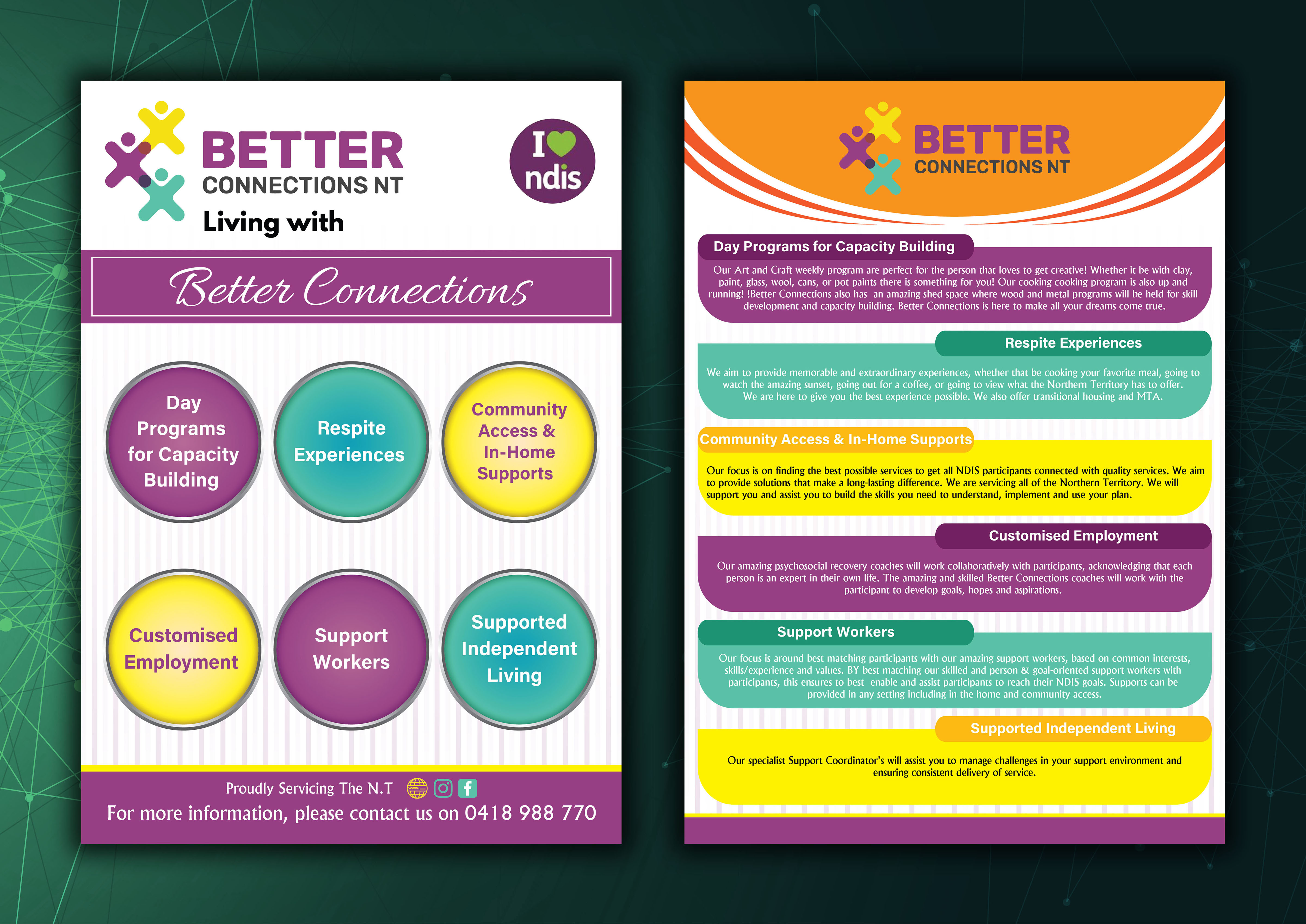 Flyer Design by Max Studio Designs for Better Connections NT | Design #32589280