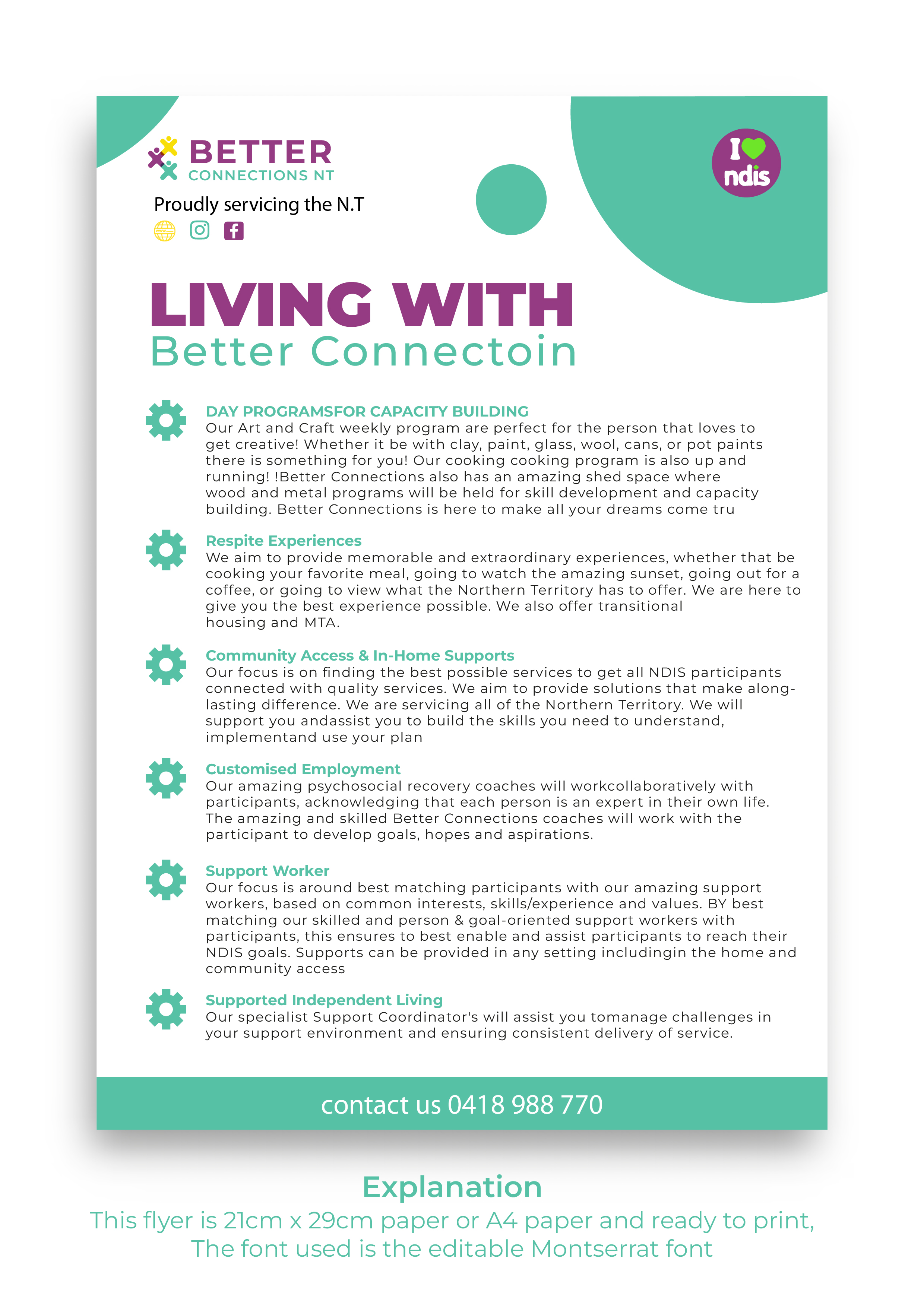 Flyer Design by LENTERA DESIGN 2 for Better Connections NT | Design #32578708