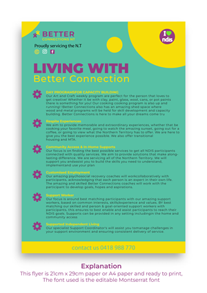 Flyer Design by LENTERA DESIGN 2 for Better Connections NT | Design: #32581692