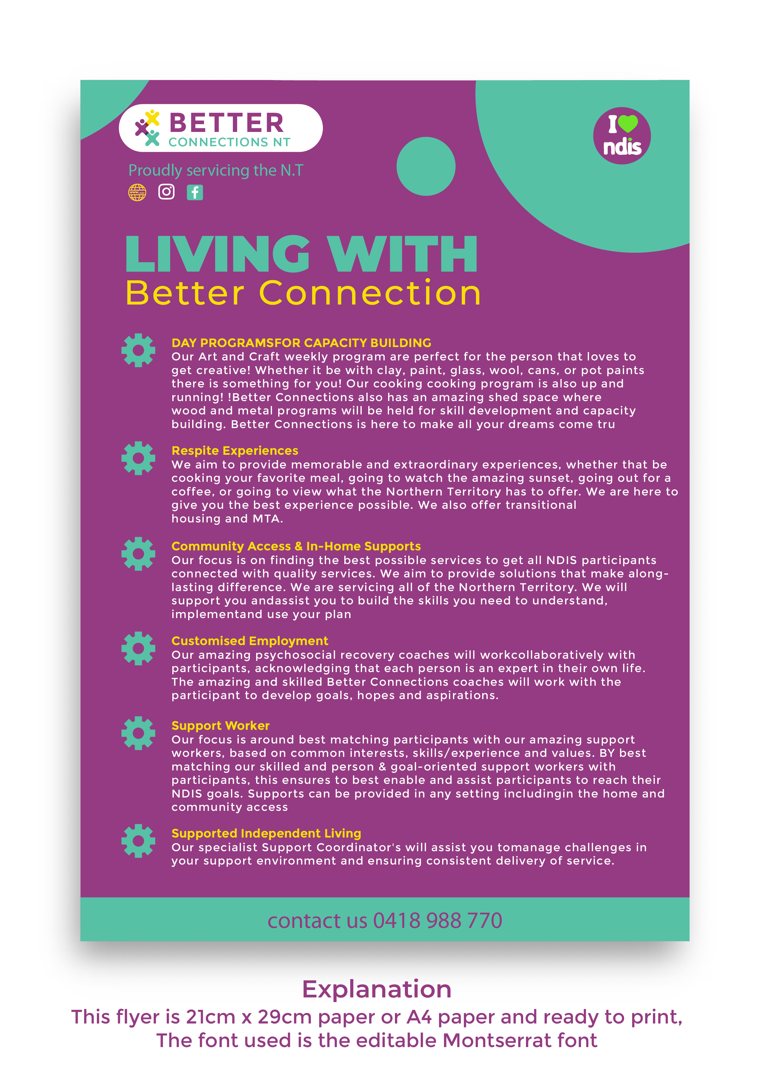 Flyer Design by LENTERA DESIGN 2 for Better Connections NT | Design #32585900