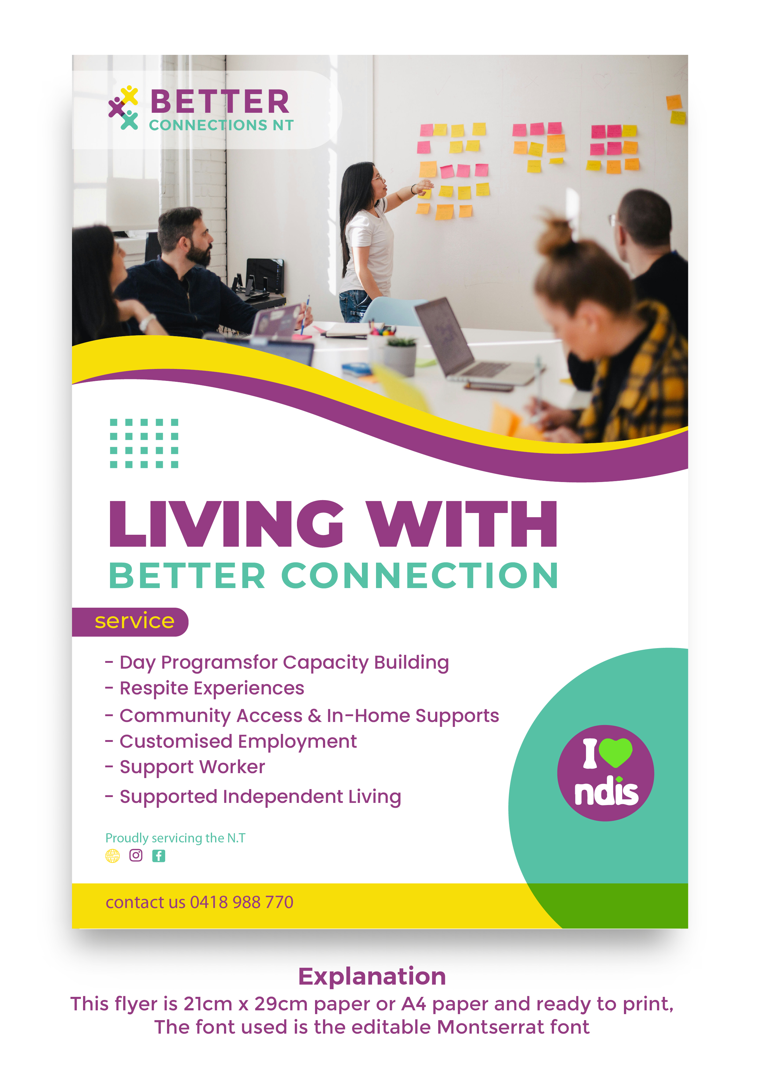 Flyer Design by LENTERA DESIGN 2 for Better Connections NT | Design #32586956