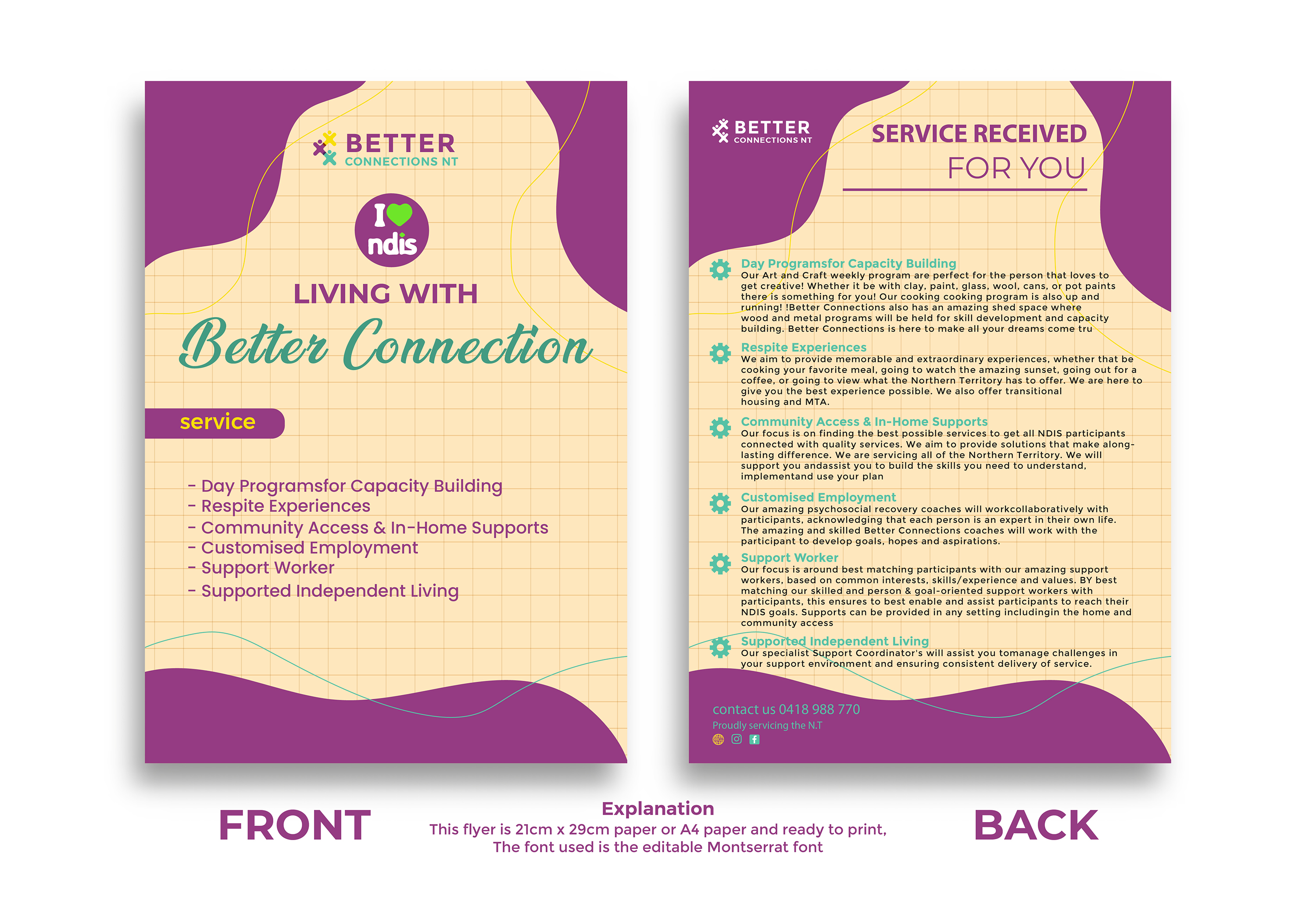 Flyer Design by LENTERA DESIGN 2 for Better Connections NT | Design #32590698