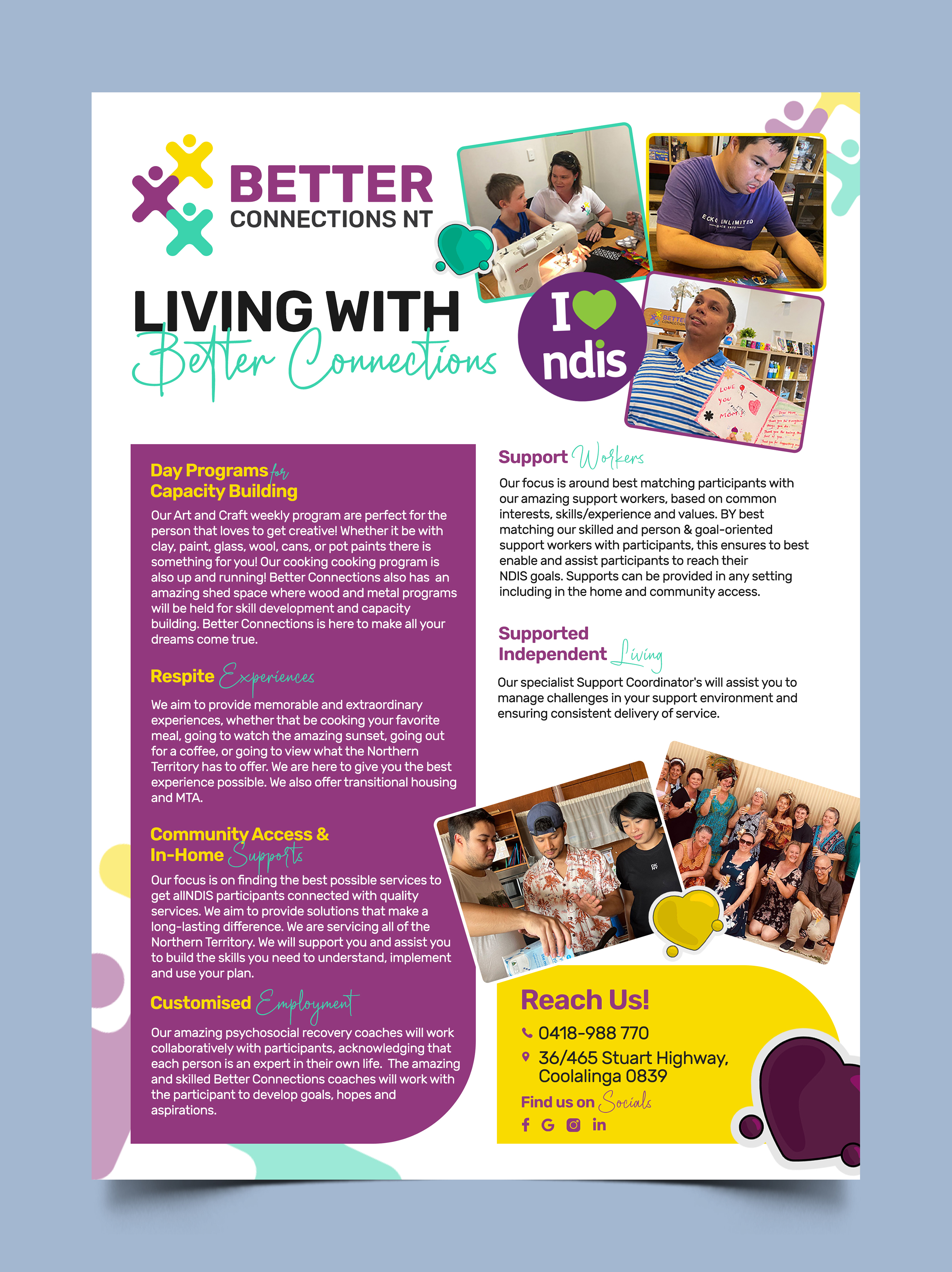 Flyer Design by Graphic Guy for Better Connections NT | Design #32589056