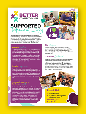 Flyer Design by Graphic Guy for Better Connections NT | Design: #32629987