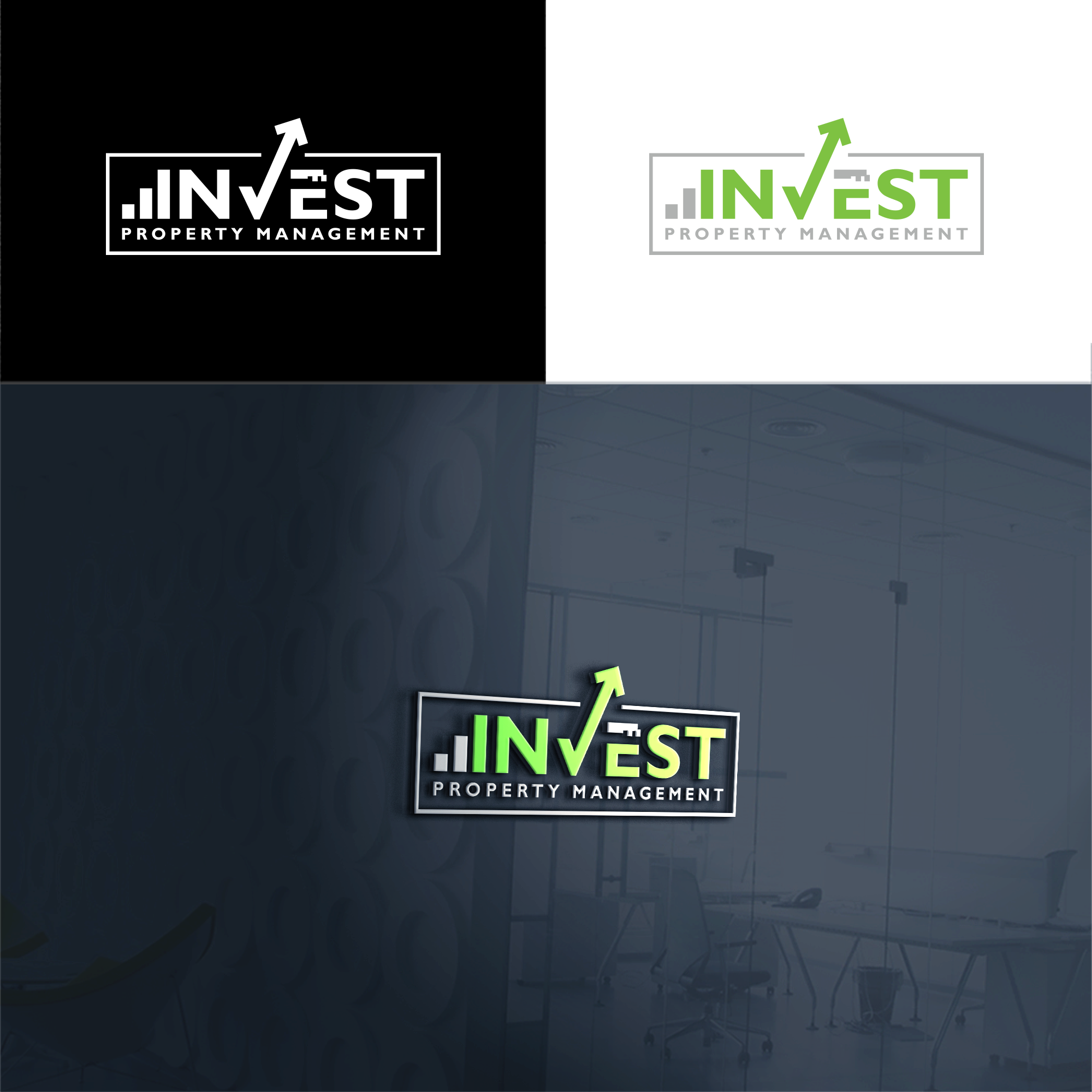 Modern, Professional, REAL ESTATE Logo Design for INVEST PROPERTY