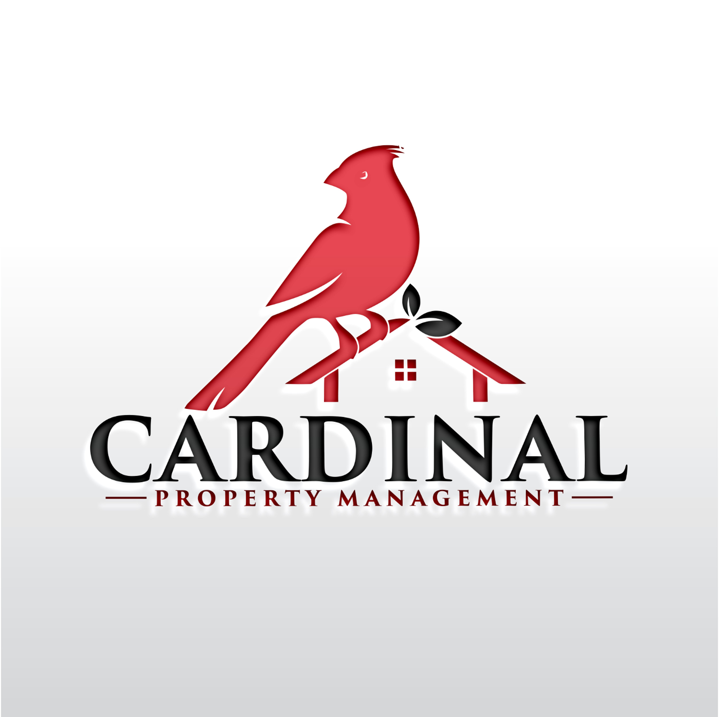 Elegant, Feminine, Real Estate Logo Design for Cardinal Property