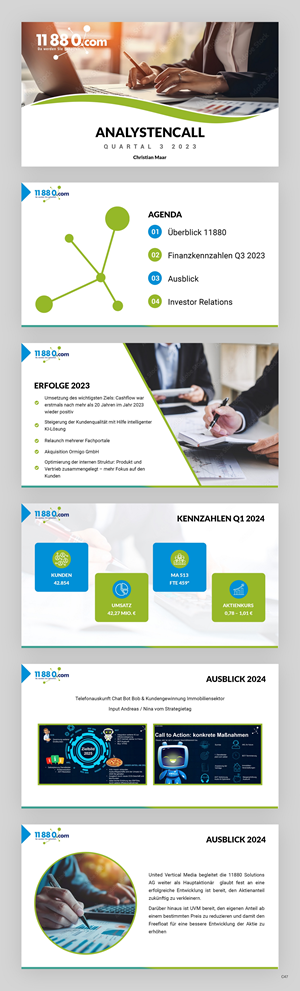 PowerPoint Design by pb for 11880 Internet Services AG | Design: #32591952