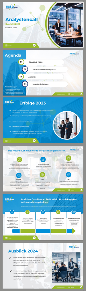 PowerPoint Design by pb for 11880 Internet Services AG | Design: #32591967