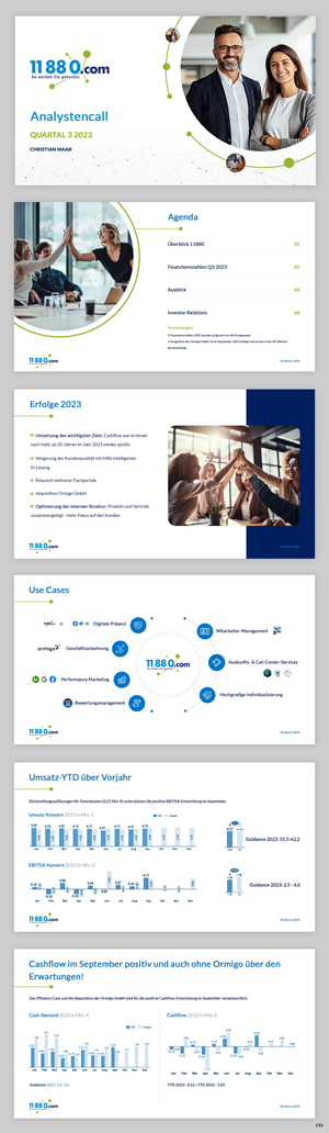 PowerPoint Design by pb for 11880 Internet Services AG | Design: #32599031