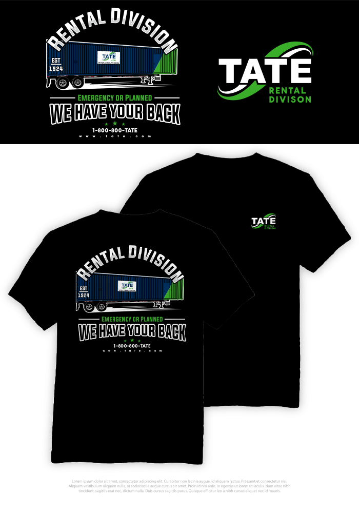 T-shirt Design by HELLOCRUNK for Tate Engineering | Design: #32592453