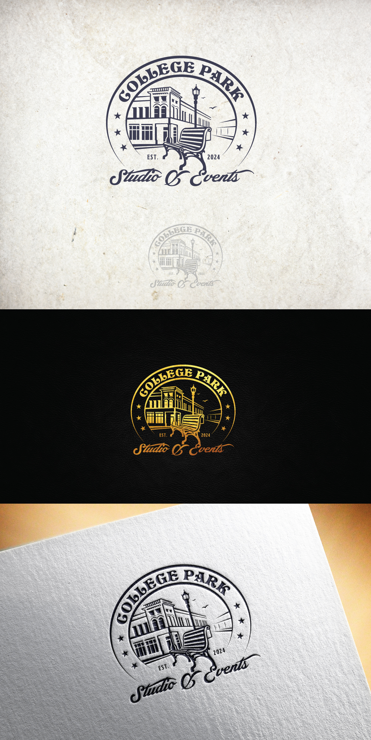 Logo Design by Logo Stock for College Park Studio & Events | Design #32598711